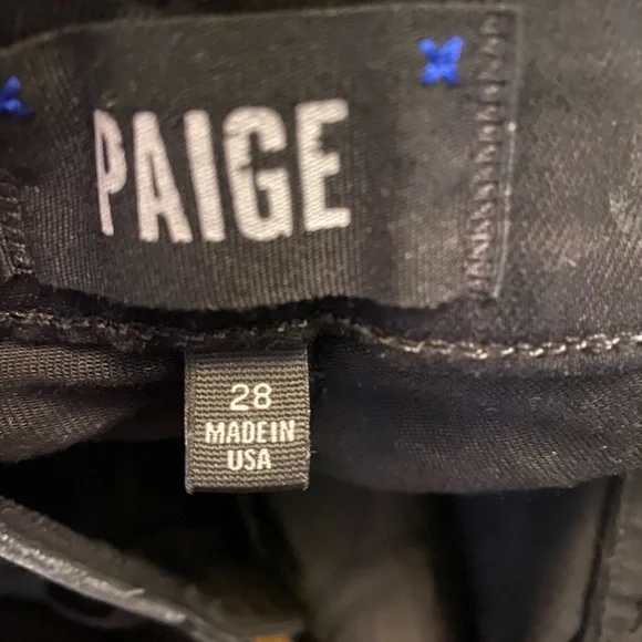 Paige Lennox jeans. Black . Size 28. NWOT!! - Picture 5 of 5